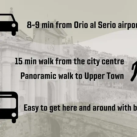 Апартаменты Zina - - 10 Min From Centre And Airport Бергамо